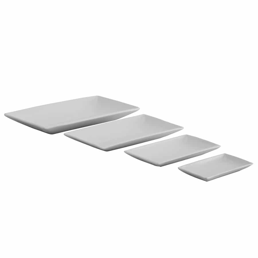 צלחת מלבנית פורצלן לבן 29 ס"מ Jaguar