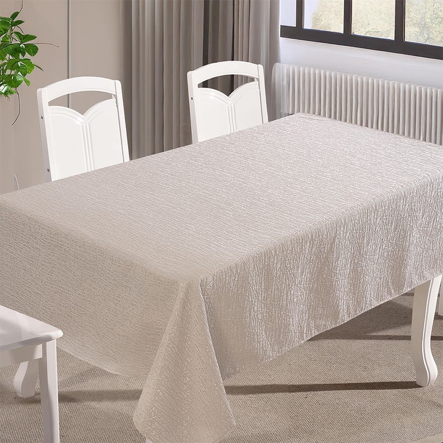 מפת ג'קארד מהודרת 155*350 ס"מ ELIZABETH בז'