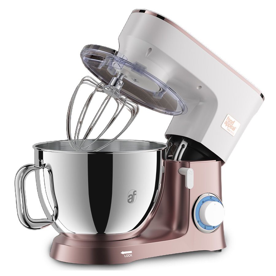 מיקסר מקצועי 8 ליטר לבן/רוז גולד 1100W | MIX PRO מבית Food appeal