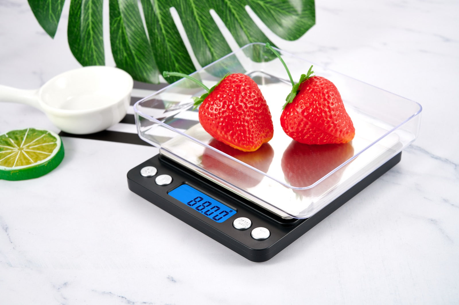 משקל מטבח דיגיטלי 2 ק"ג/ 0.1 ג' FREE