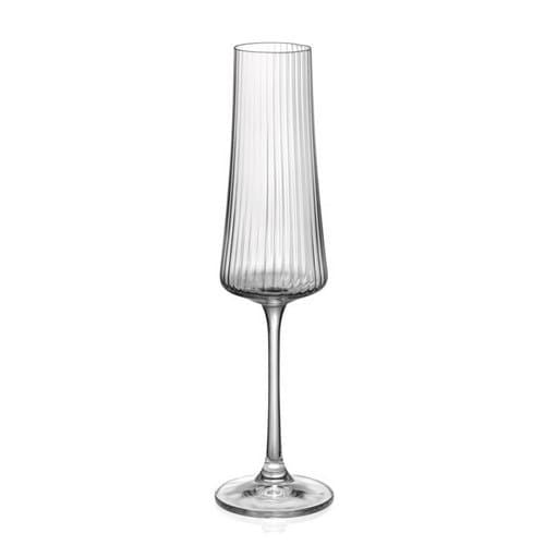 סט 6 כוס שמפניה - 210 מ"ל דגם XTRA OPTIC קריסטל בוהמיה