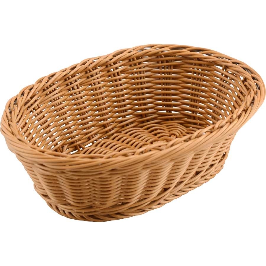 סלסלה לחם אובלית טבעי 23X15X7