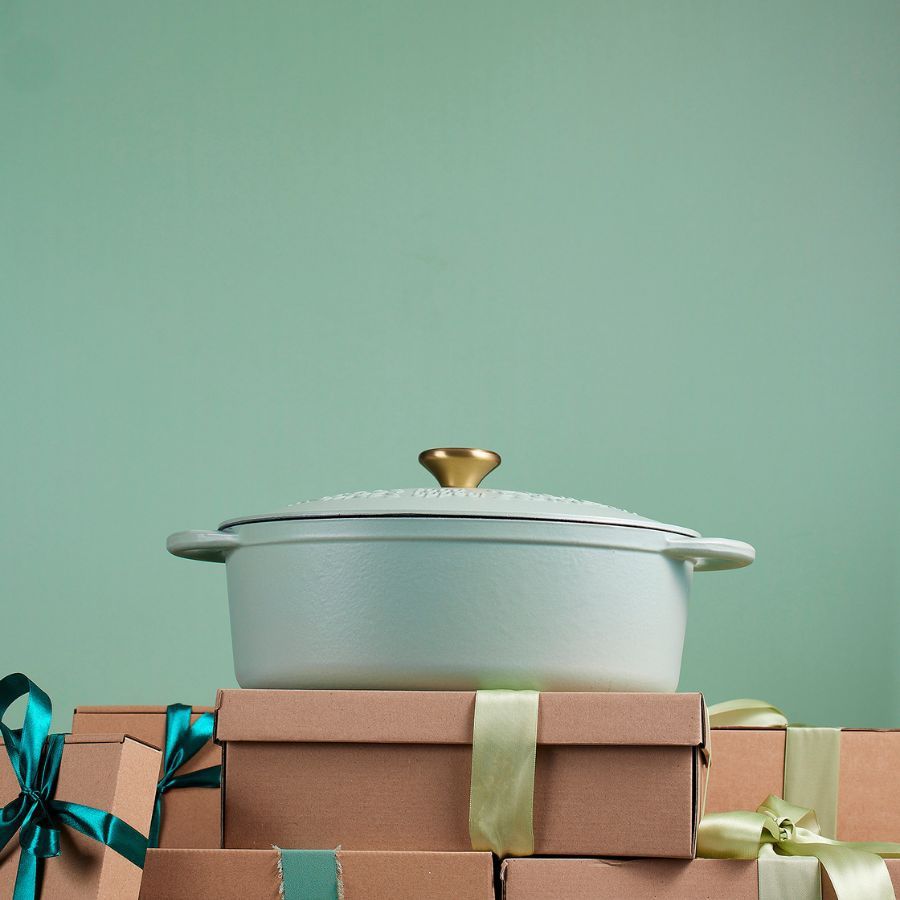 סיר אובלי יציקת ברזל 33.5X12 ס"מ , 6.3 ליטר HERITAGE מרווה