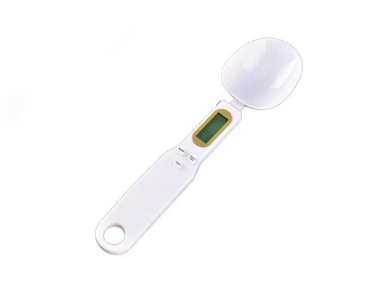 משקל כף מדידה למטבח צג LCD לבן בליסטר OMEGA