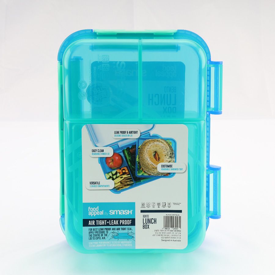 אחסונית בנטו ארוחה 1.6 ל' מנטה/כחול Smash by Food Appeal