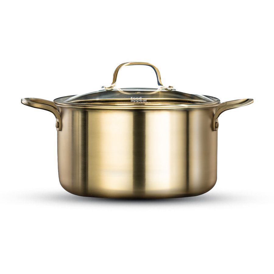 סיר 20 ס"מ 3 ליטר CROWN זהב