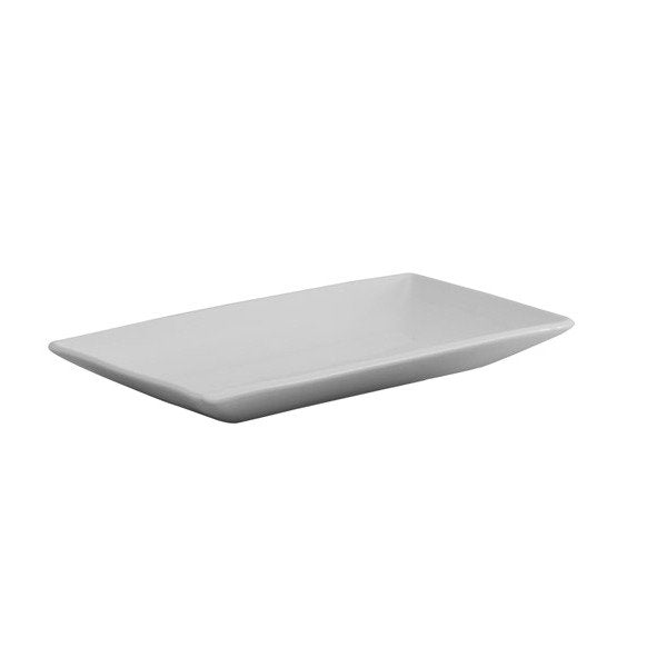 צלחת מלבנית פורצלן לבן 23 ס"מ Jaguar