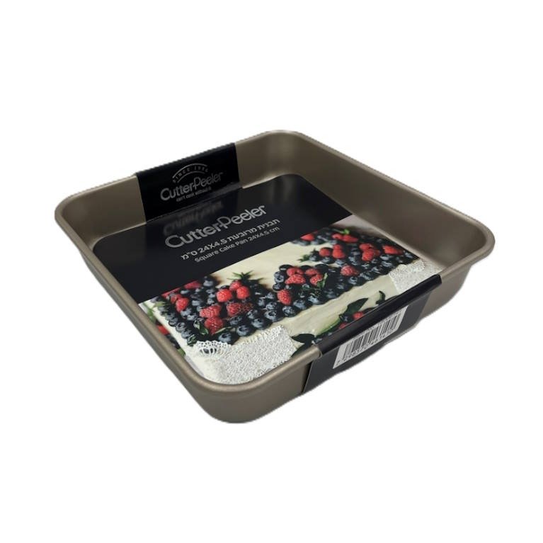 תבנית אפייה זהב מרובעת 24X24X4.5 ס"מ CutterPeeler