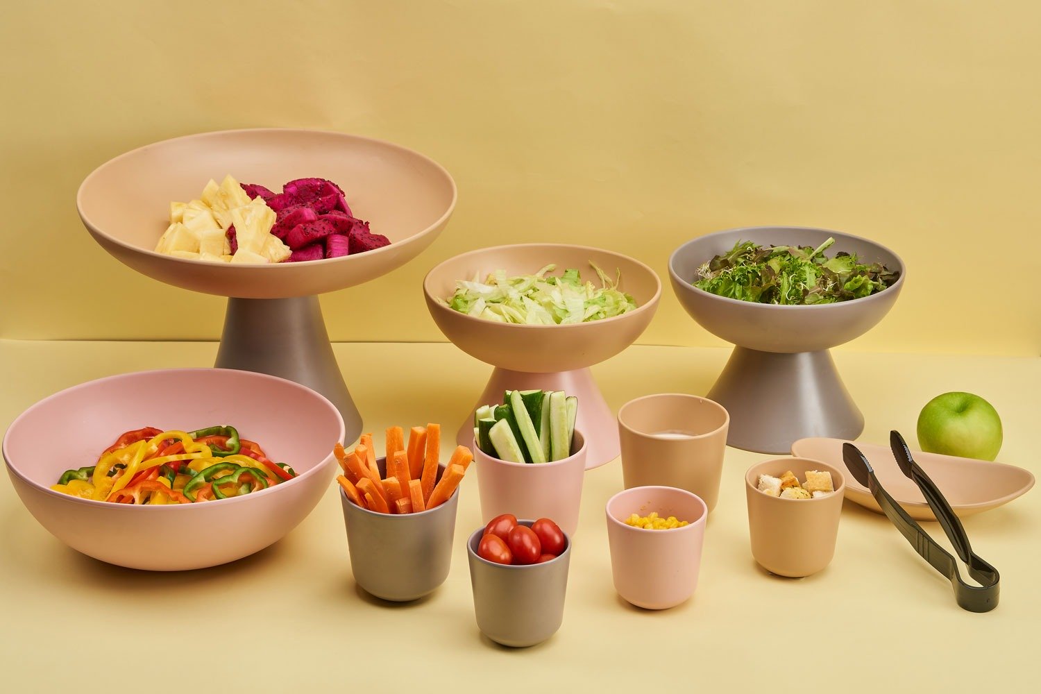 מולטי כוס סולר כלי קיסמים 80 מ"ל 5.5 ס”מ אפרפר מלמין