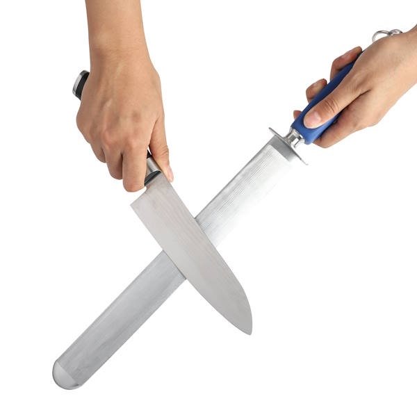 מוט השחזה אובלי רחב ידית כחולה 25 ס"מ CutterPeeler