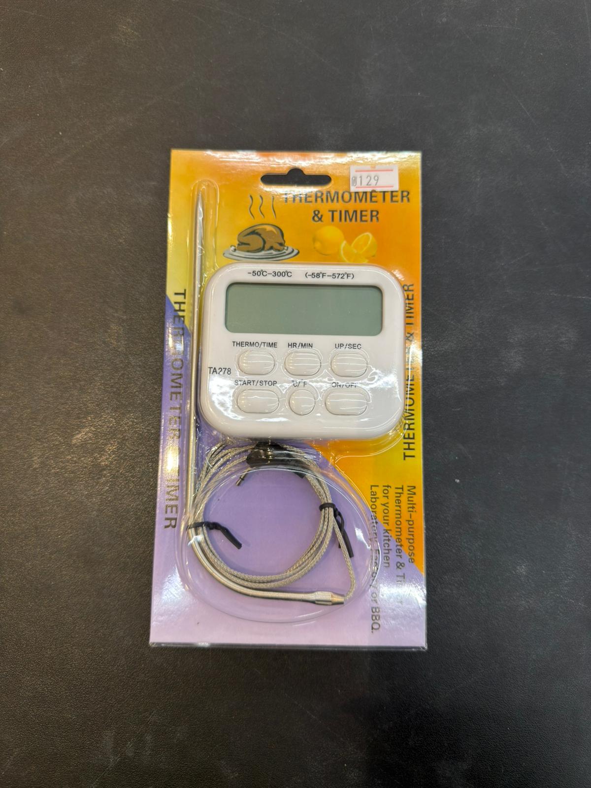 מד חום לתנור + חוט