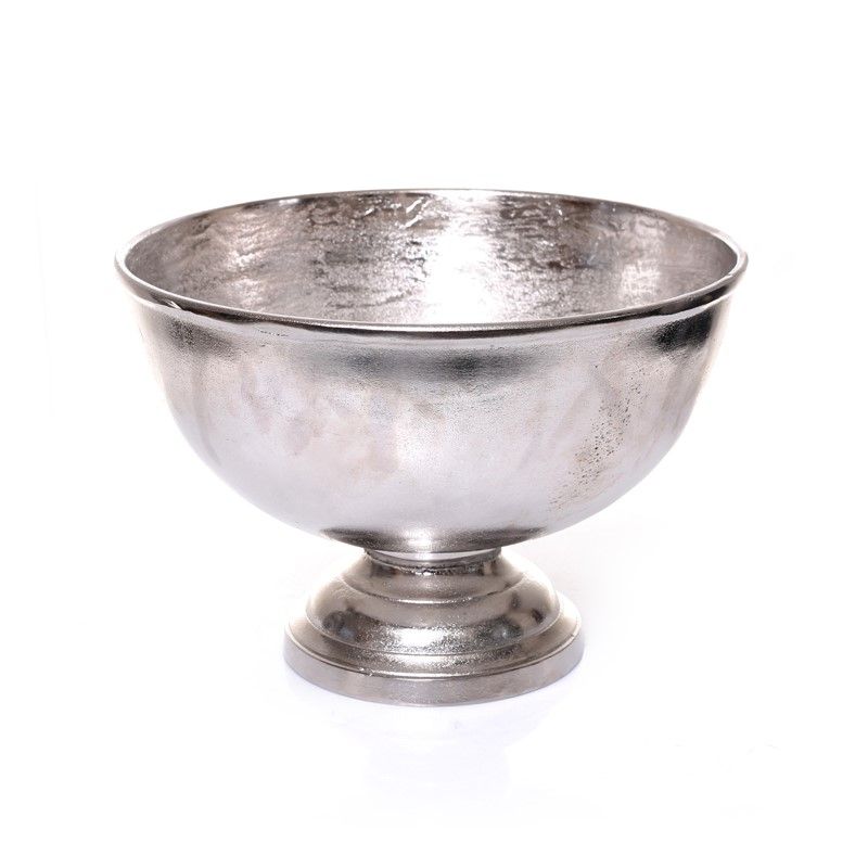 שמפניירה - מתכת כסף 38 ס"מ עם בסיס