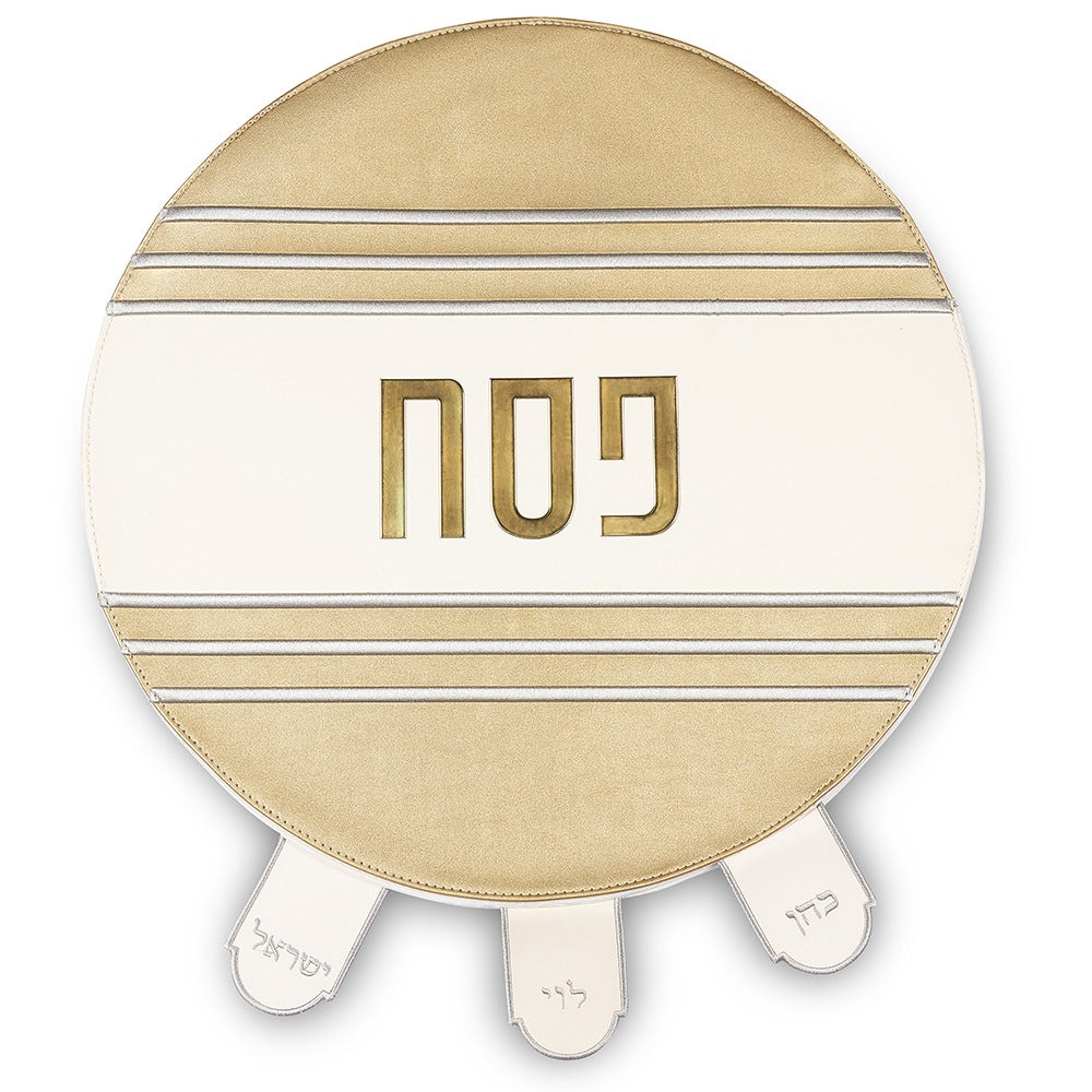 מפה לכיסוי קערת פסח - מהודר דמוי עור 45 ס"מ אריזת PVC