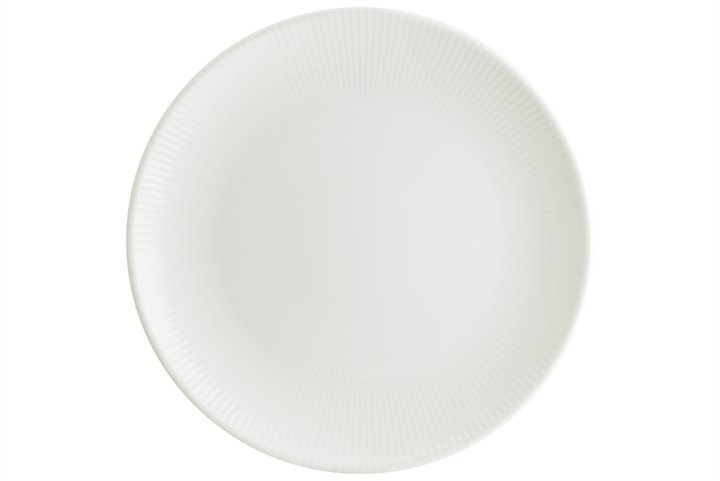 צלחת מנה עיקרית 27 ס”מ דגם איריס לבן מבית BONNA