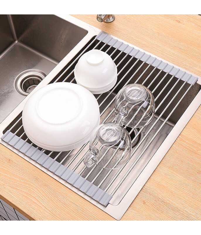 רשת סיליקון מתקפלת לייבוש להנחה על הכיור