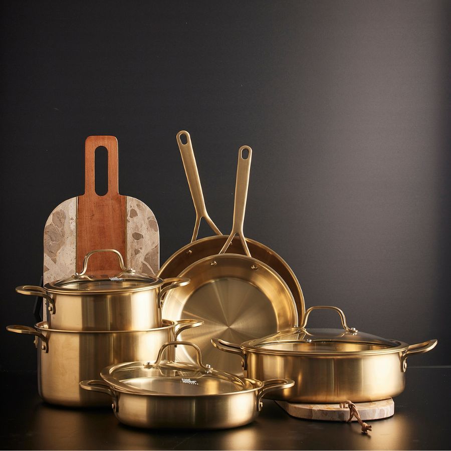 מחבת 28 ס"מ CROWN זהב