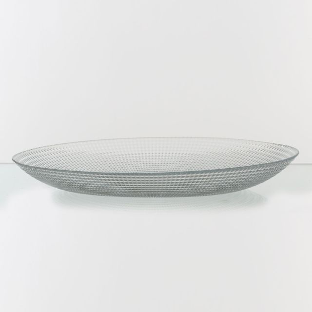 פלטה אובלית זכוכית 25*33 ס"מ – דגם ג’נריישן