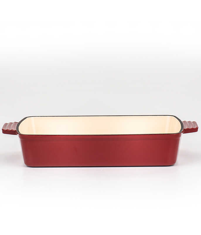 תבנית רוסטר יציקת ברזל 33.5X23.5X6.8 ס"מ, 3.9 ליטר HERITAGE אדום