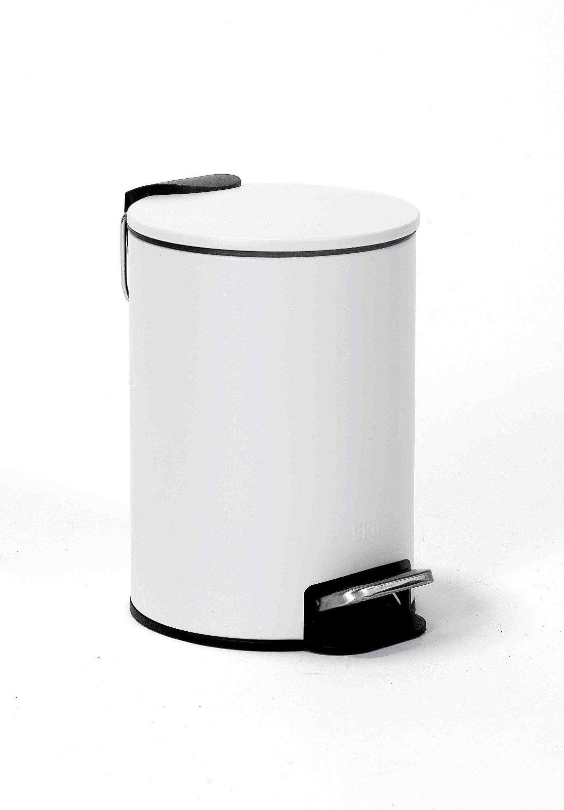 פח אשפה עגול 3 ליטר CLASSIC לבן סגירה שקטה מבית EKO