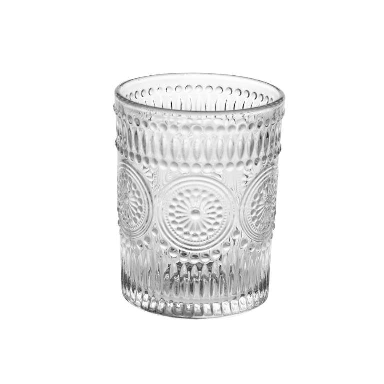 סט 6 כוס זכוכית - שתייה קלה \ קוקטייל נמוכה מרוקעת 300 מ"ל