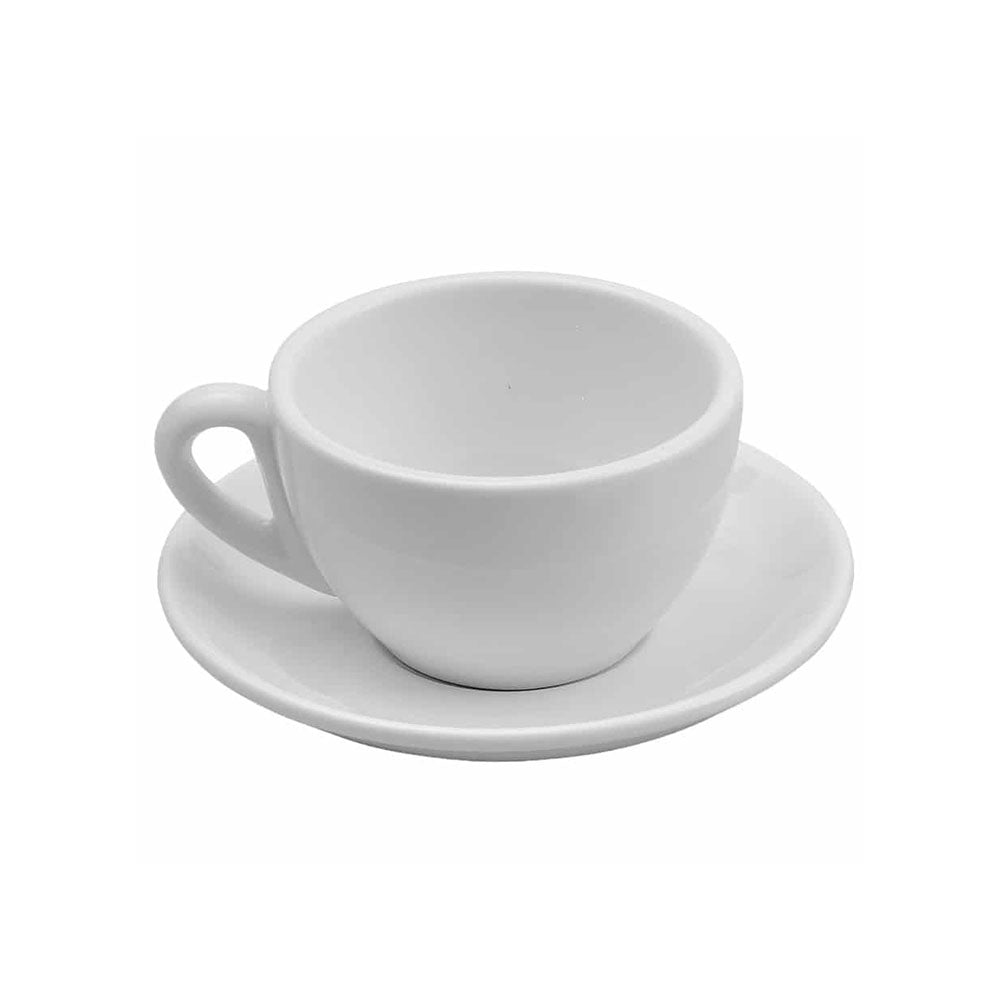 ספל קפוצ’ינו קלאסיק פורצלן לבן 320 מ”ל