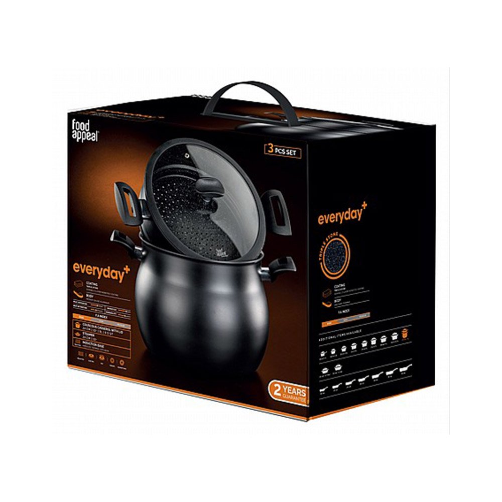 סיר קוסקוס ואידוי 24 ס"מ 11 ליטר EVERYDAY PLUS
