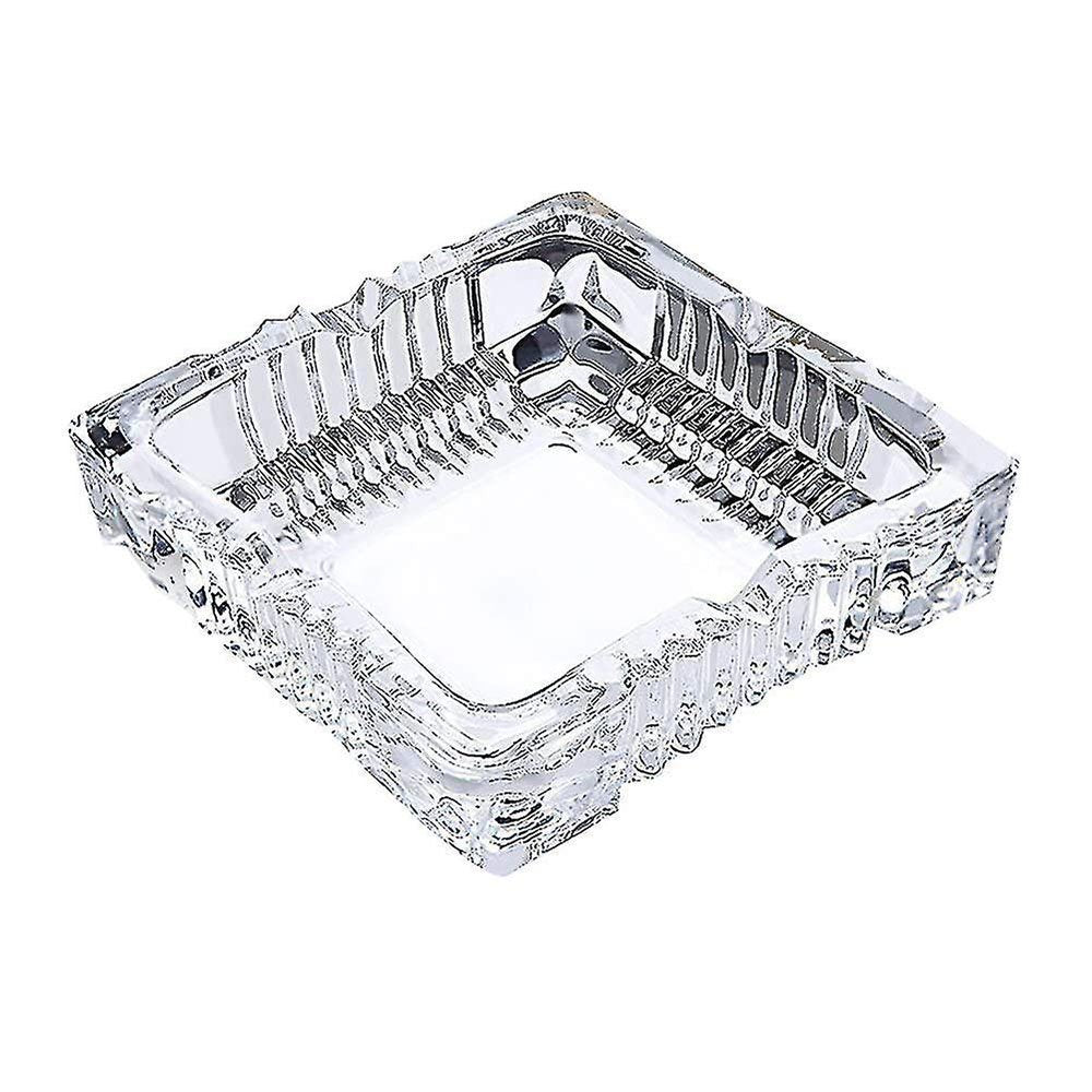 מאפרה זכוכית גדולה מרובעת 17 ס"מ Blinkmax - לסיגריות וסיגרים