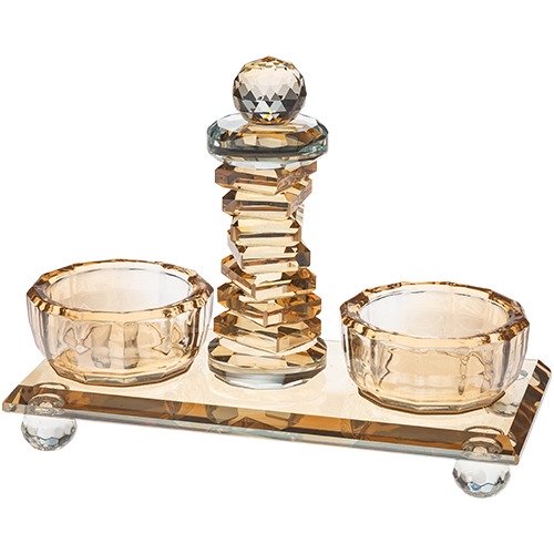 מלחיה פתוחה - קריסטל אמבר פרמידה זהב