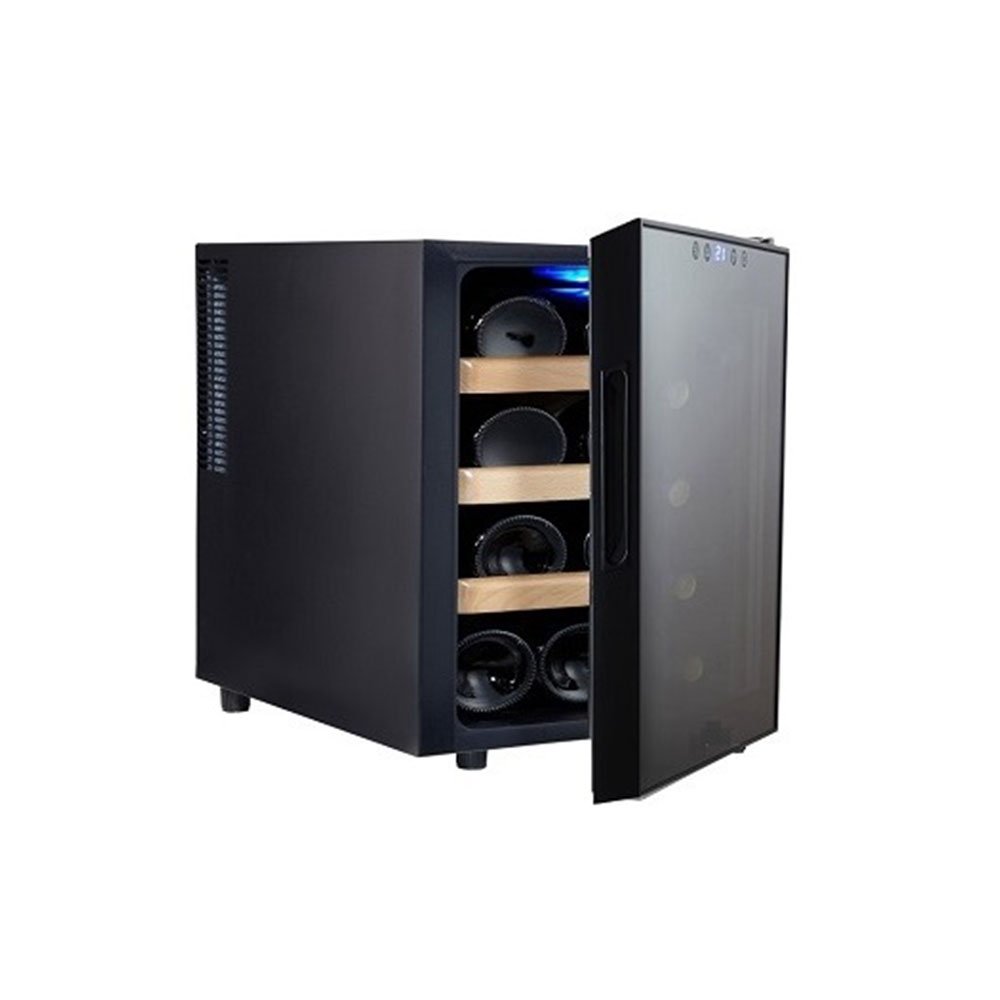 מקרר יין 12 בק GALAXY, מדפי עץ נשלפים, תצוגה דיגיטלית.