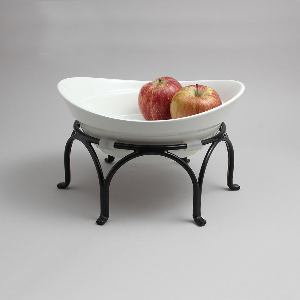 סטנד עגול שחור למרכז שולחן 6 רגליים 10X21 ס"מ