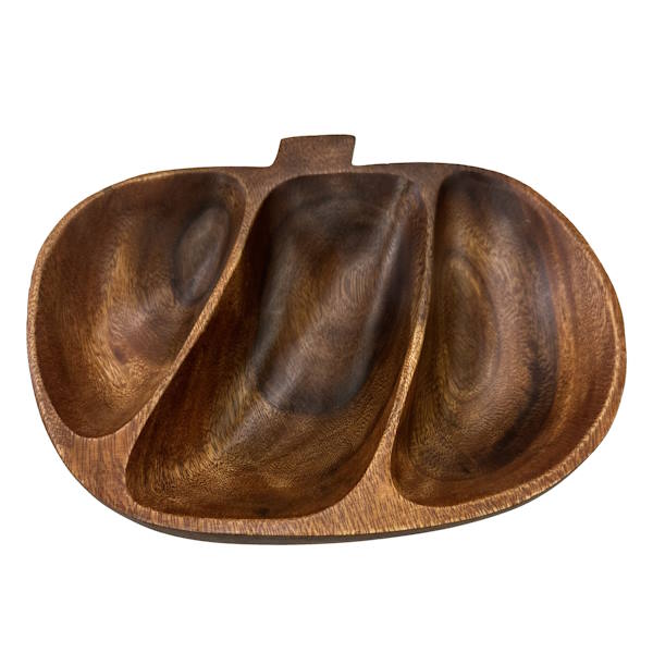 צלחת עץ מחולקת 3 תאים 28X23X5 ס"מ CutterPeeler