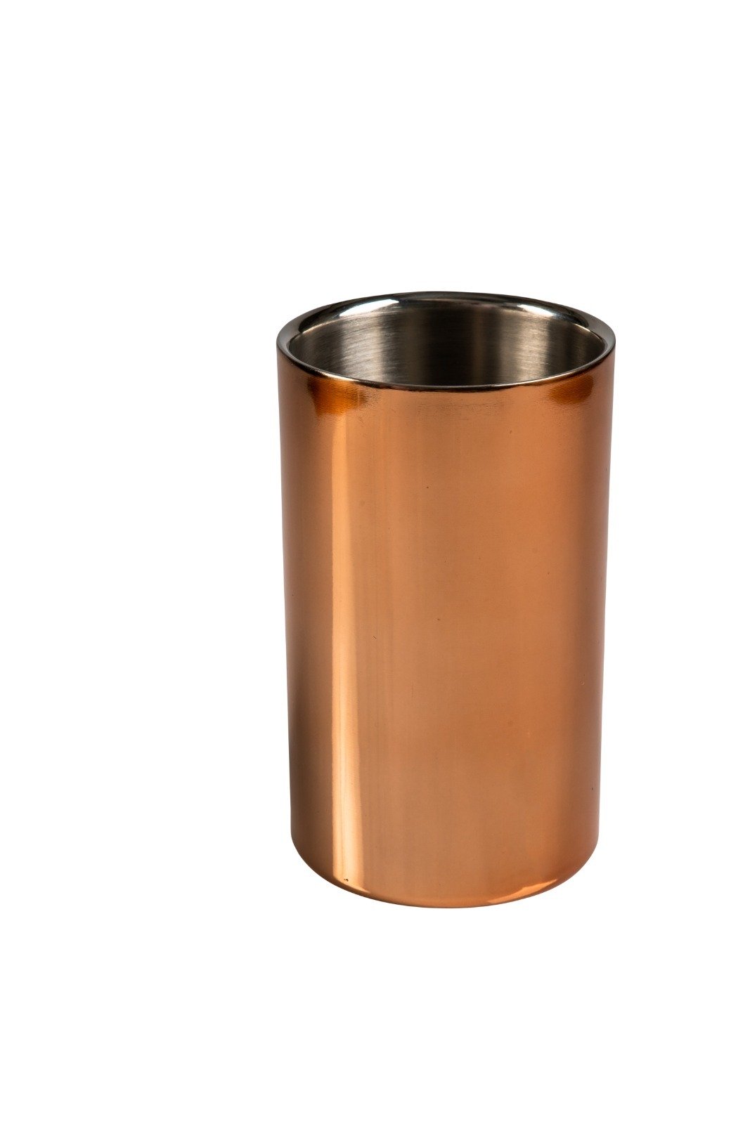 דלי שמפניירה - לקירור בקבוק נירוסטה דופן כפולה נחושת