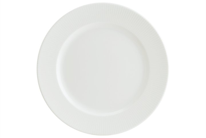 צלחת מנה עיקרית דגם בנקט 27 ס”מ דגם איריס לבן מבית BONNA