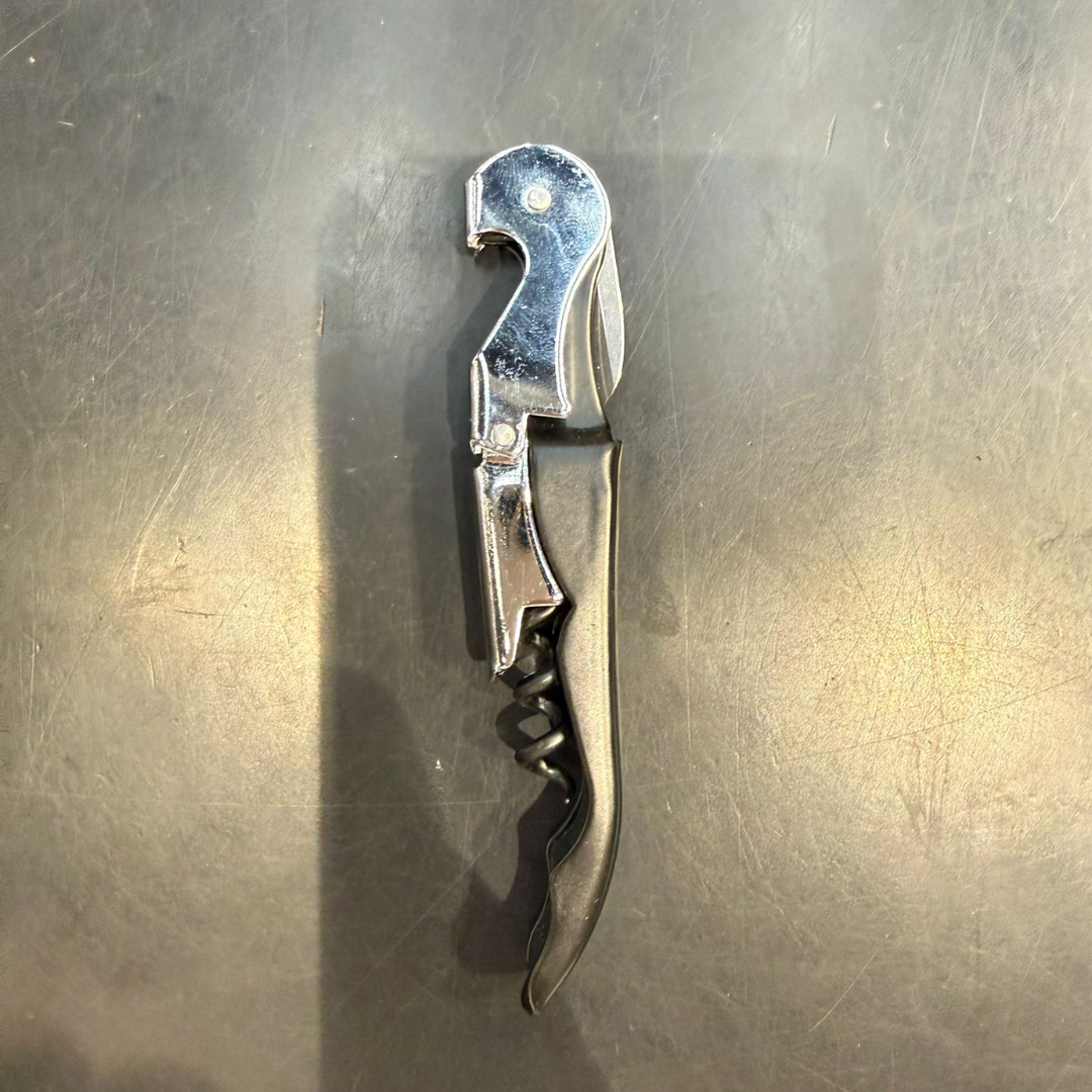 פותחן יין מלצרים מקצועי חולץ פקקים נירוסטה ציפוי סיליקון