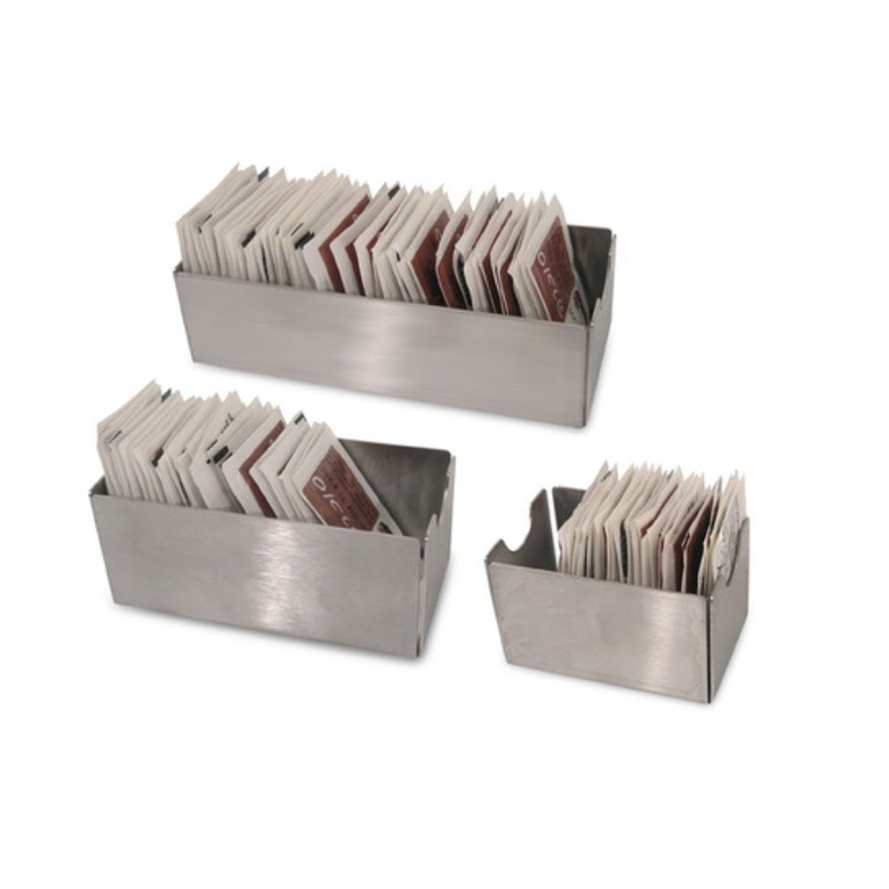 כלי לשקיות סוכר נירוסטה 11X5X4.5 ס"מ