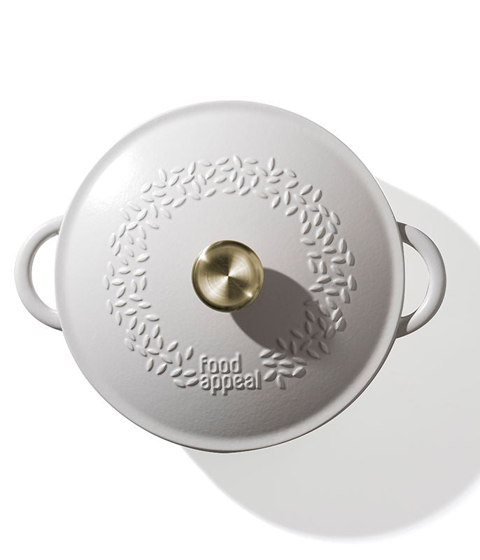 סיר יציקת ברזל 6.3 ליטר HERITAGE קרם