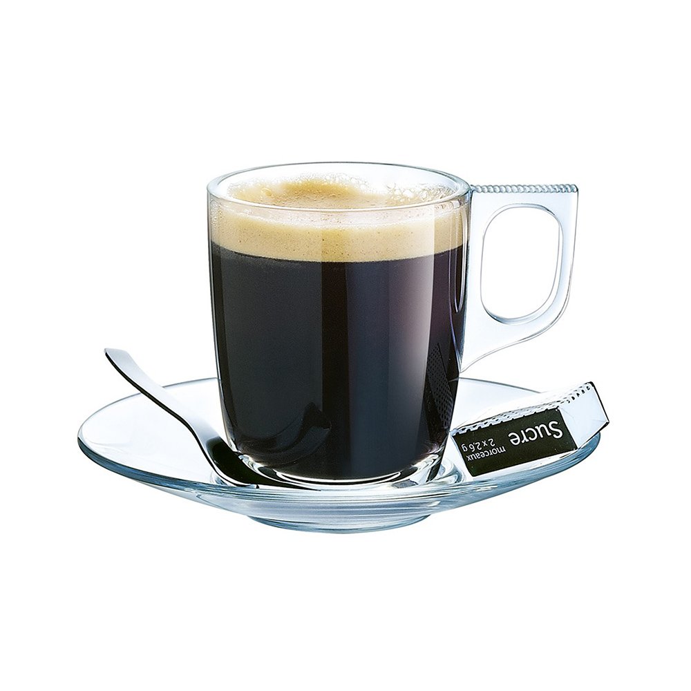 סט 6 ספל מאג זכוכית - 250 מ”ל דגם נואבו Arcoroc