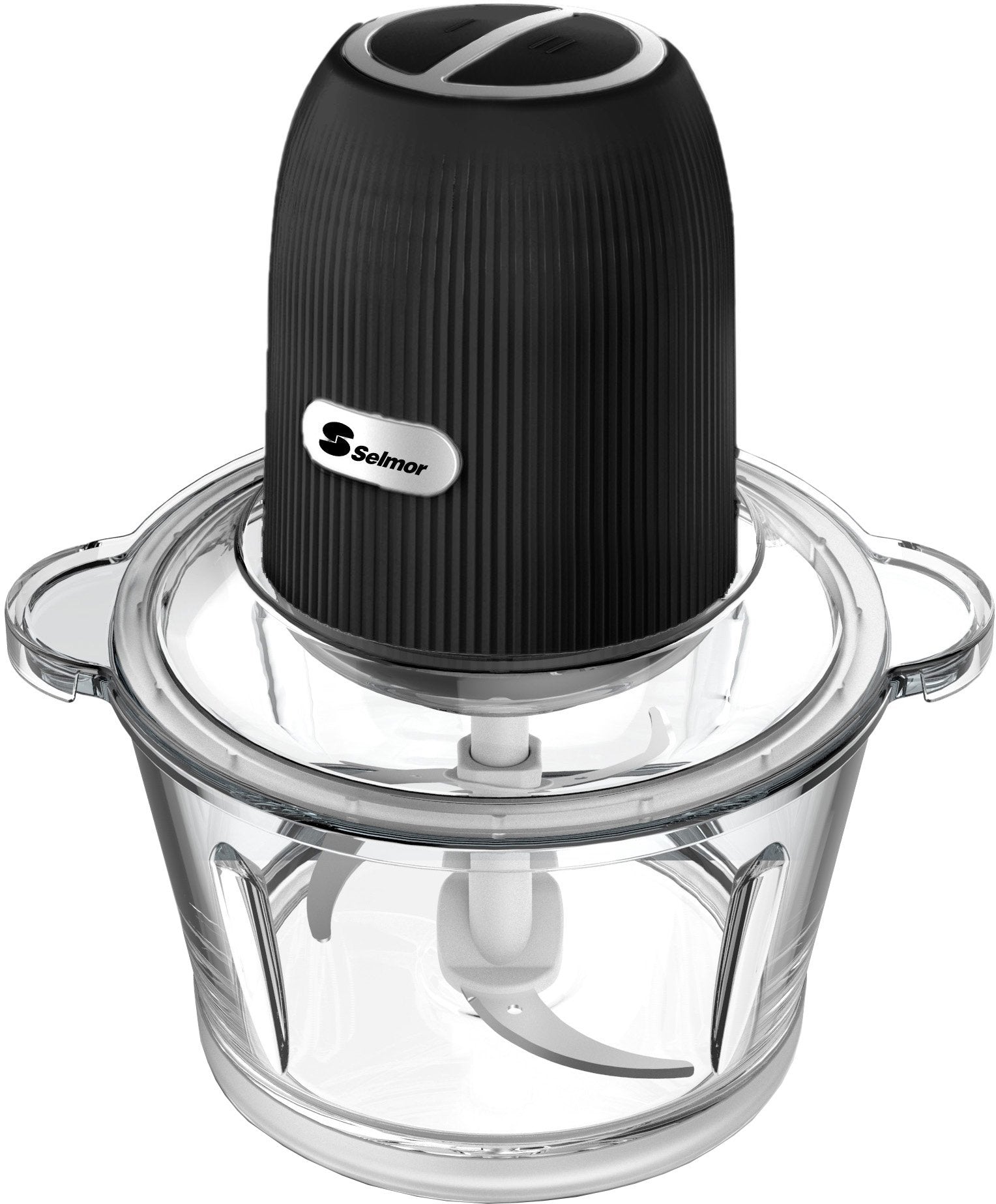 קוצץ ירקות חשמלי 2 ליטר Selmor SE-186 - צבע נירוסטה/שחור