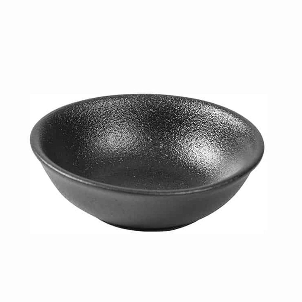 קערית רטבים פורצלן שחור מט 7 ס"מ