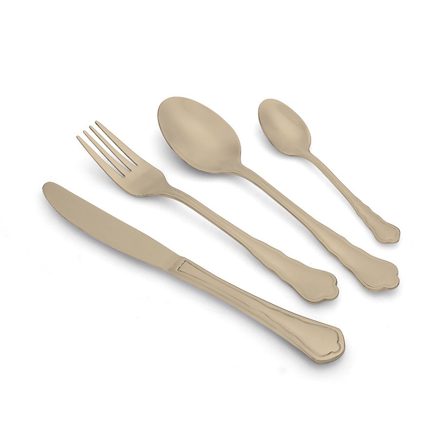 סט סכו"ם מהודר 24 חלקים CHAMPGANE-GOLD EMERALD מאט