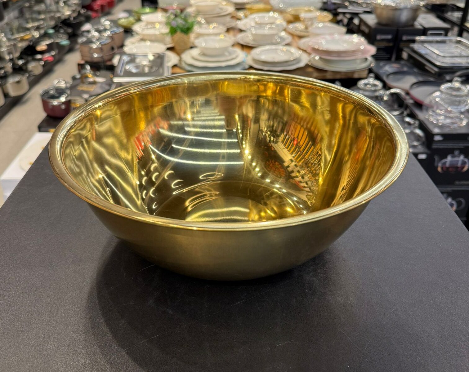 קערת ערבול נירוסטה זהב 30 ס״מ