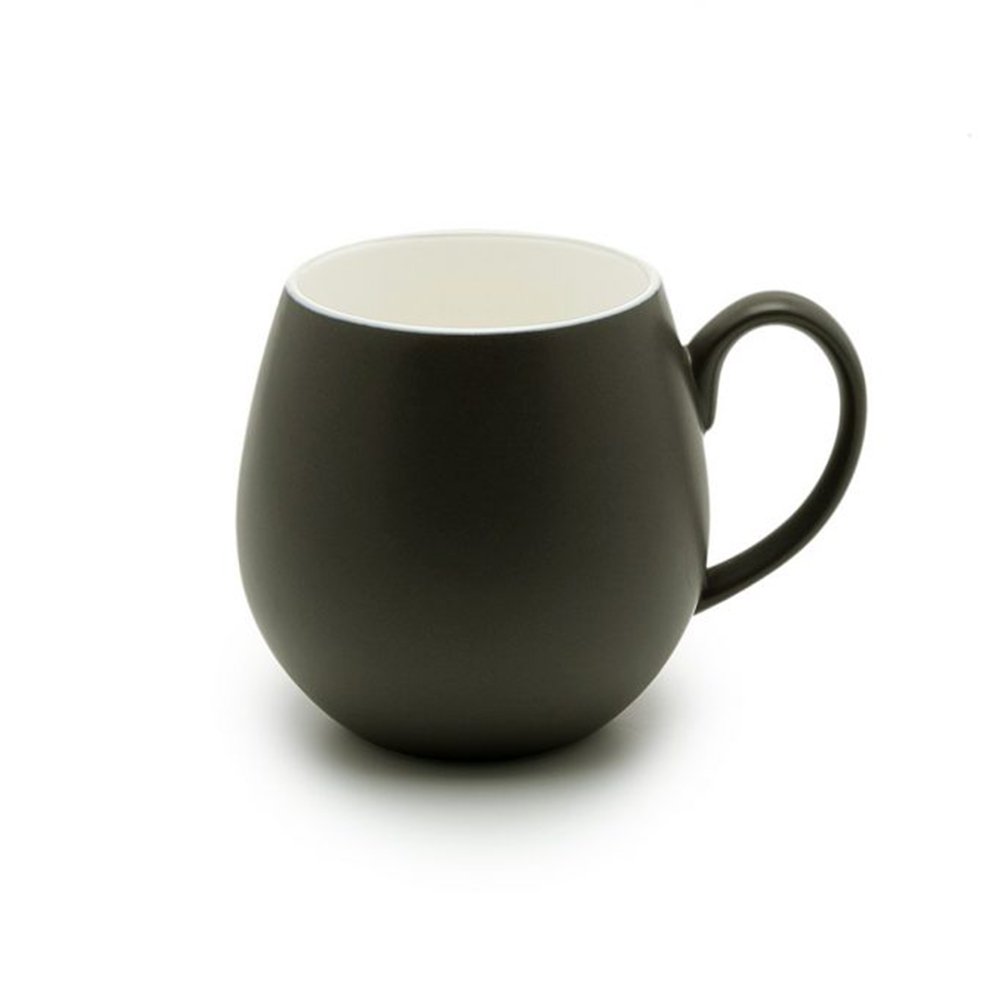 ספל מאג קרמי עגול 400 מ"ל אפור כהה Alfa