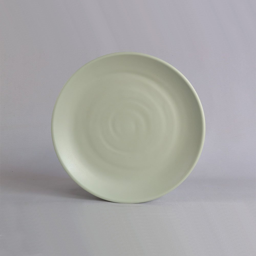 צלחת זן סהרה 28 ס”מ מלמין ירקרק