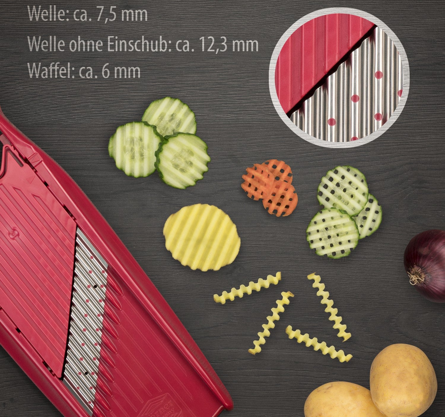 המנדולינה המקורית BORNER WAFFEL אדומה