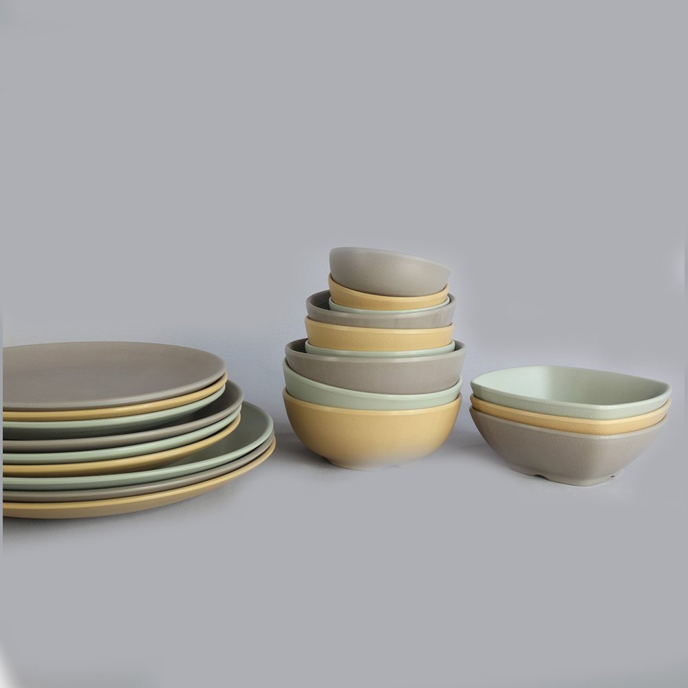 קערה זן סהרה 15.3 ס”מ מלמין זהבהב