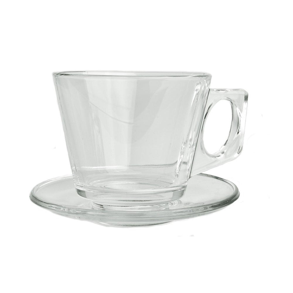 סט 6 כוס ספל + תחתיות 180 מ"ל - דגם וולה VELLA