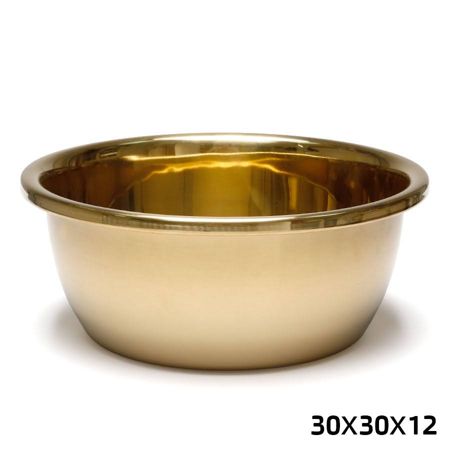 קערת ערבול נירוסטה זהב 30X30X12 ס"מ