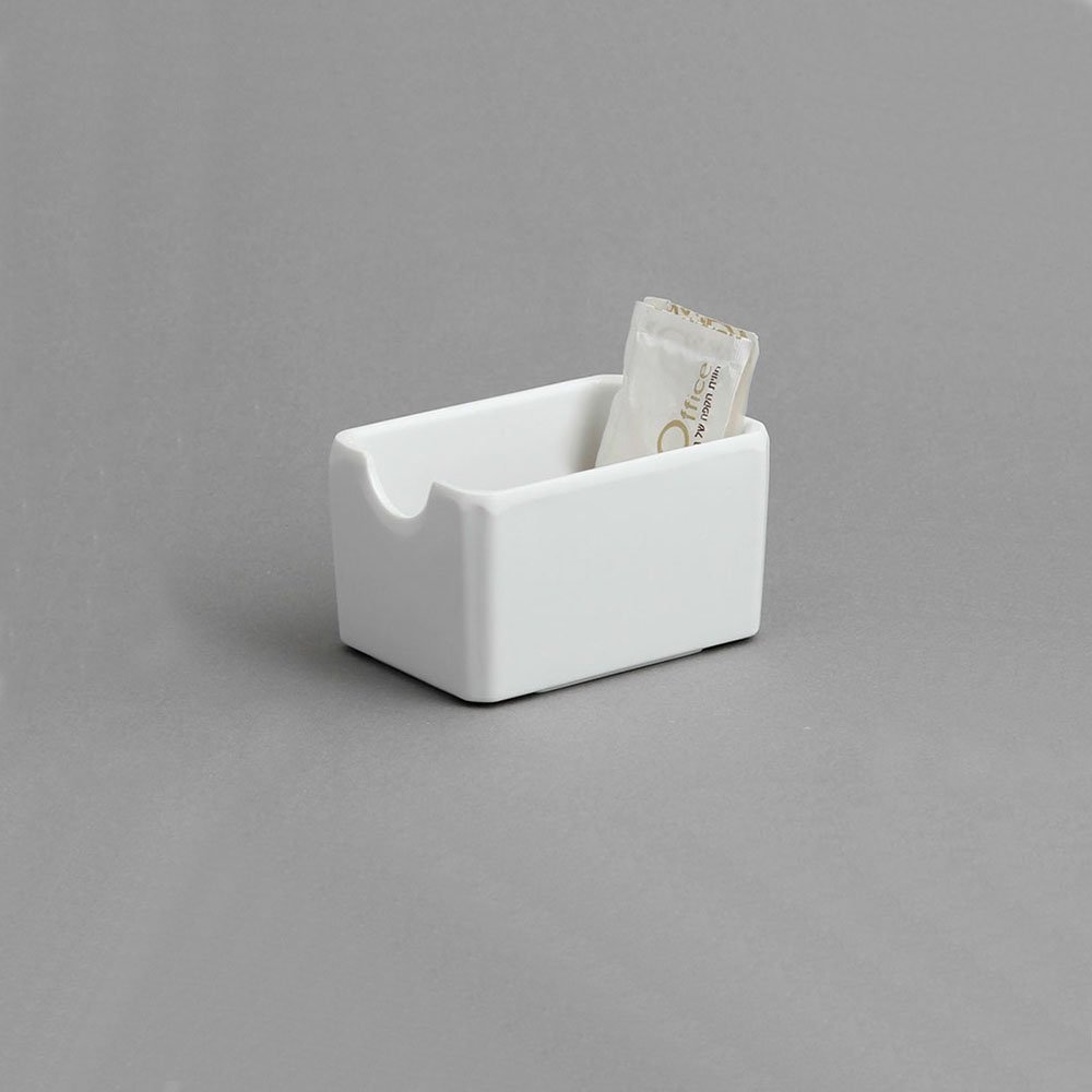 כלי לשקיות סוכר מלמין לבן