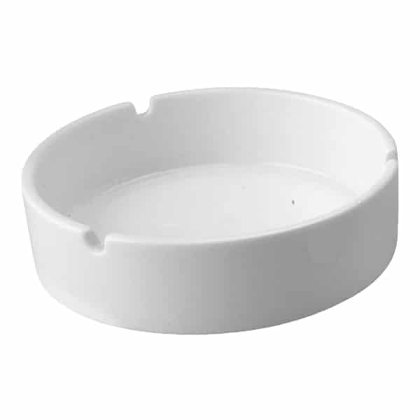 מאפרה עגולה פורצלן לבן 15 ס”מ Jaguar