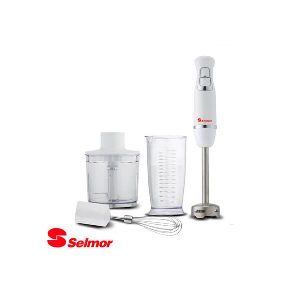 מיקסר מקל רב תכליתי מנירוסטה + חלקים מבית SELMOR דגם SE-589